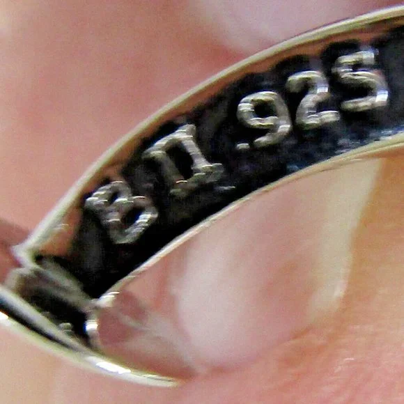 Bjerring (BJ) Sterling Silver with Enamel Round Cufflinks